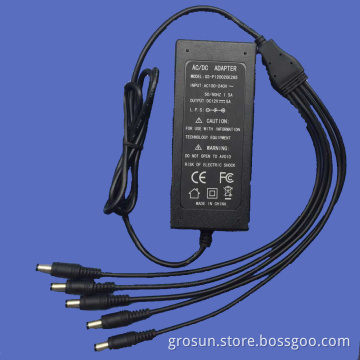 Hot Selling AC DC Power Supply 12V Desktop Adapter with Multiple Output